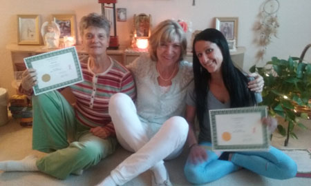 Reiki training with Gigi
