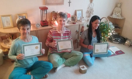 Reiki training with Gigi